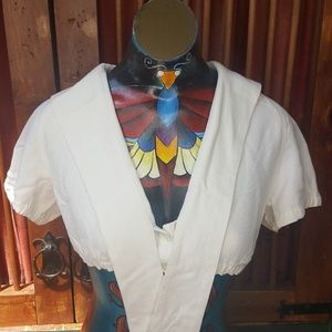 JEAN PAUL GAULTIER cropped sailor top